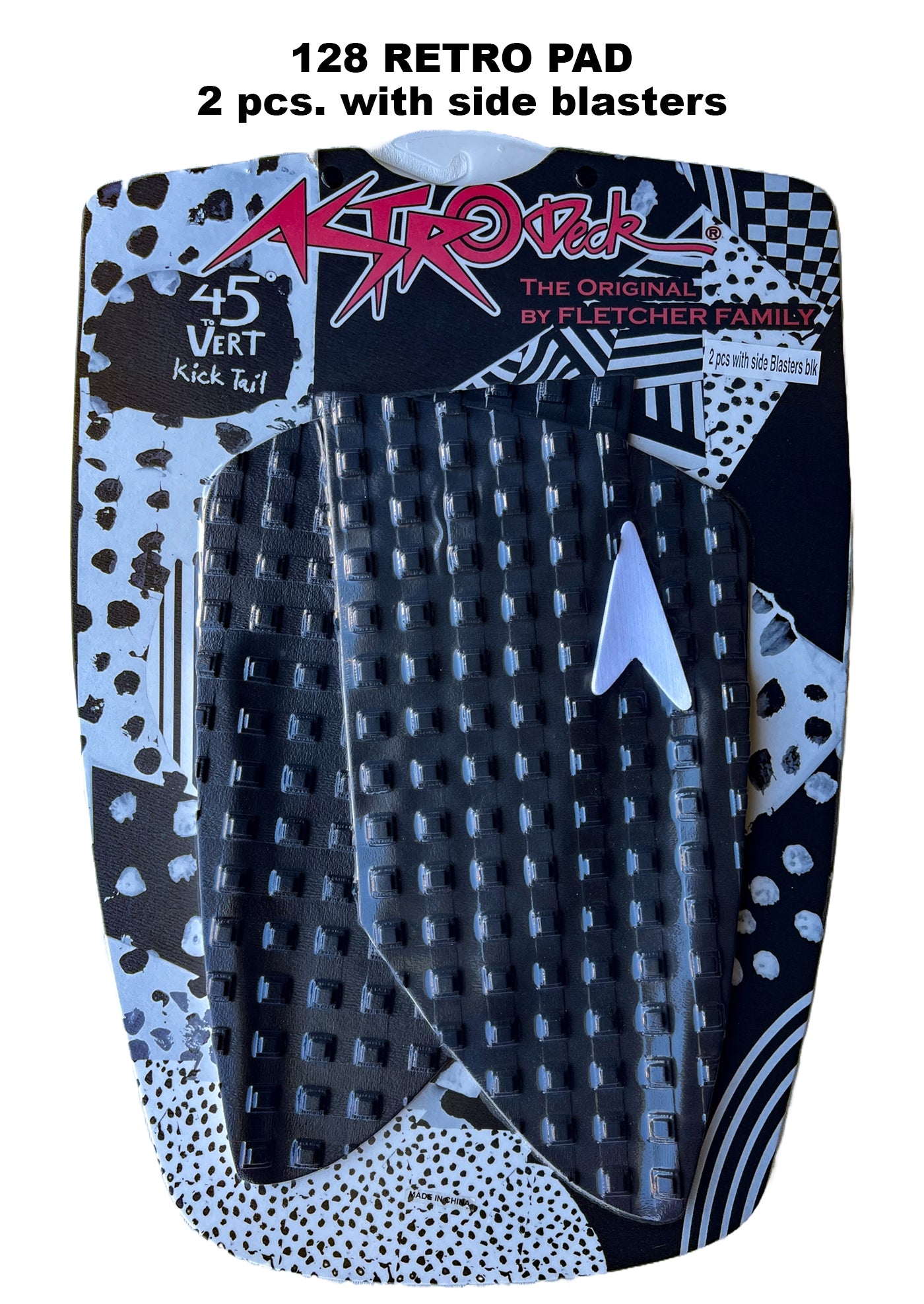 Pad surf - Retro - 2 pièces - black, ASTRODECK Pad surf - Retro - 2 pièces - black, ASTRODECK