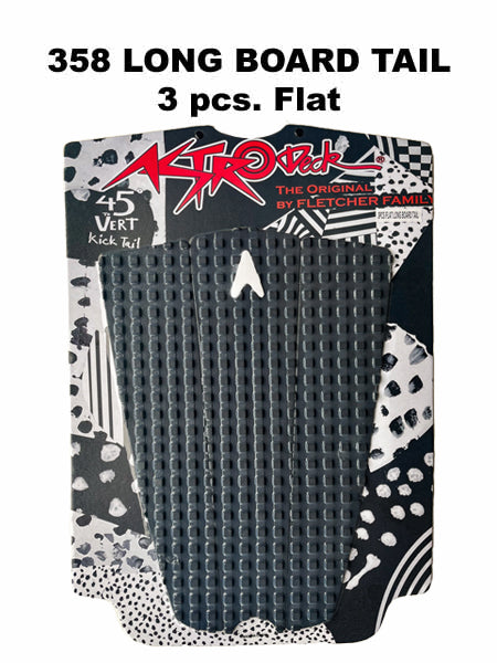 Astrodeck Surf Traction Pad - 358 Longboard Tail 3 pcs. Flat