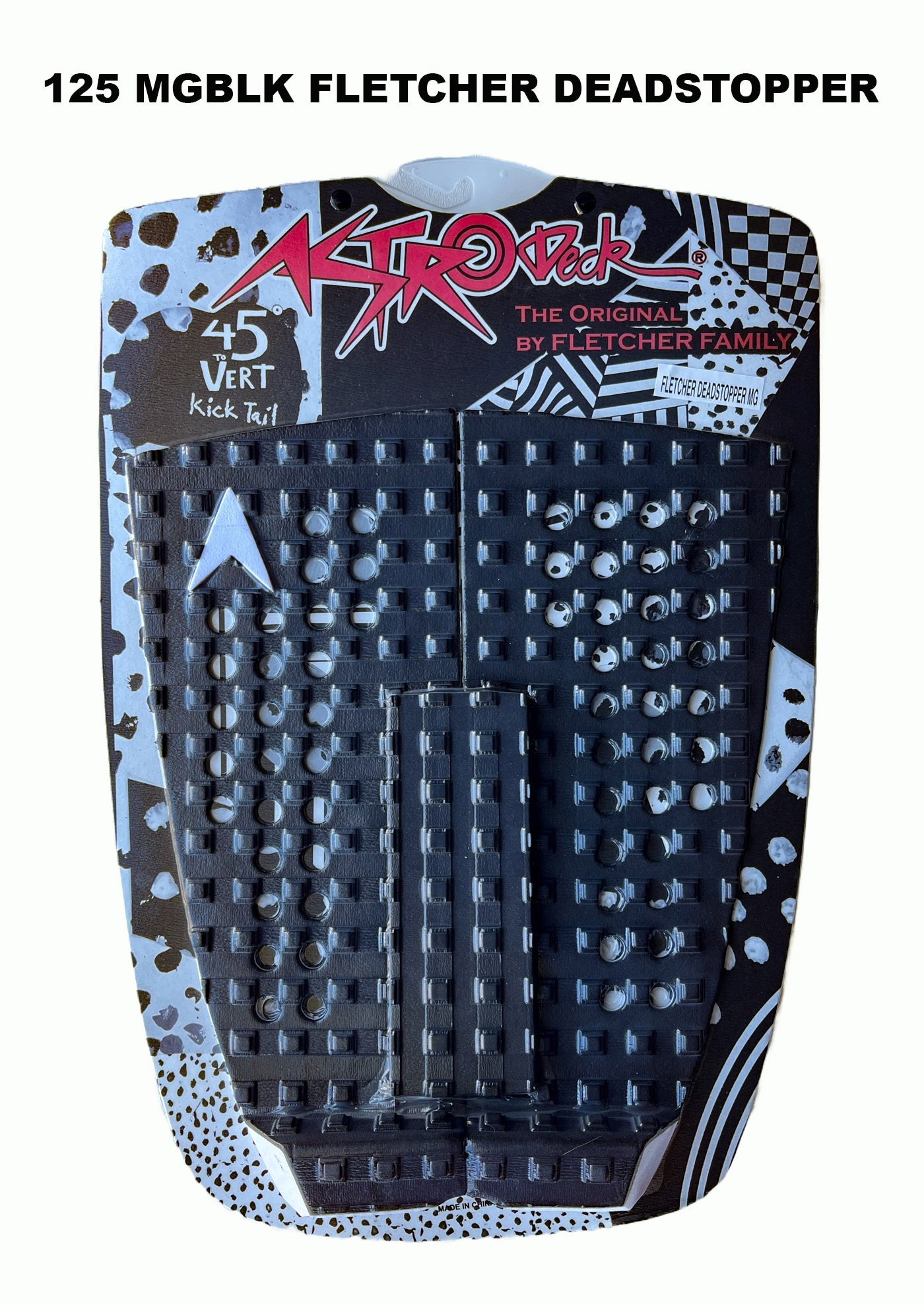 Astrodeck Surf Traction Pad – 125 Fletcher DeadStopper MGBLK